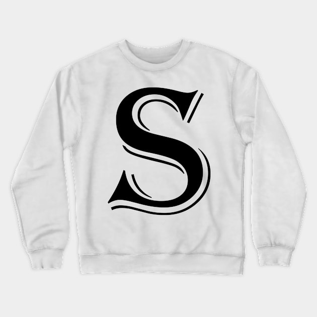 Black letter S in vintage style Crewneck Sweatshirt by Classical